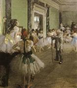Edgar Degas the dance class Sweden oil painting artist